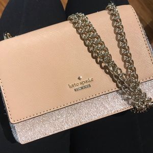 Nude Kate Spade Chain Crossbody